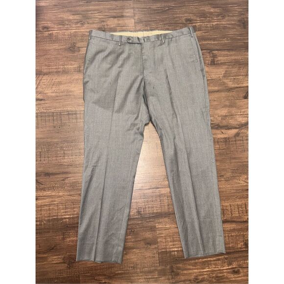 Incotex Classic Fit Pattern "B" Gray Front Pleat Straight Dress Pants Sz 40 x 31 - Picture 11 of 16